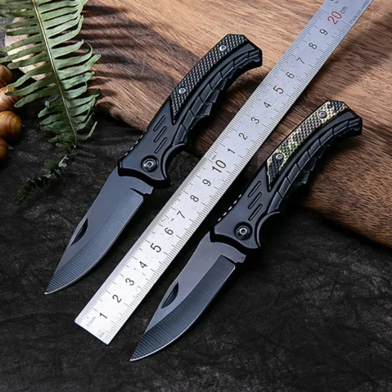 Stainless Steel Folding Fillet Knife, Portable Fishing Knife with PP Handle for Camping, Meat Cutting & Boat Fishing