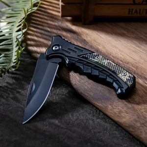 Stainless Steel Folding Fillet Knife, Portable Fishing Knife with PP Handle for Camping, Meat Cutting & Boat Fishing