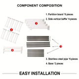 1 Kitchen Mobile Storage Rack: 2-Layer Movable-Panel, Expandable Cabinet Rack Organizer for Kitchen and Bathroom Sinks