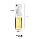 1pc 200ml/300ml Oil Spray Bottle Kitchen Cooking Olive Oil Dispenser Camping BBQ Baking Vinegar Soy Sauce Sprayer Containers